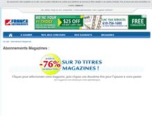 Tablet Screenshot of magazines.france-abonnements.com